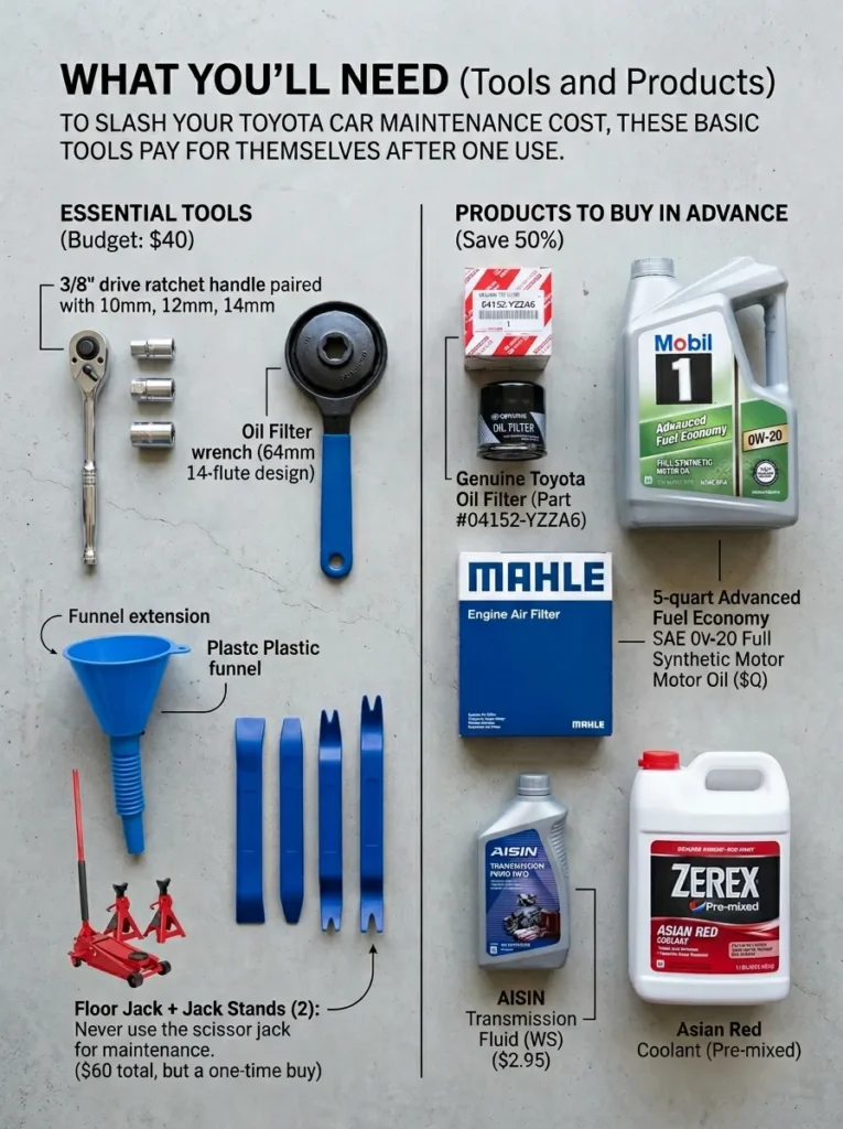 What Youll Need Tools And Products Toyota Car Maintenance Cost